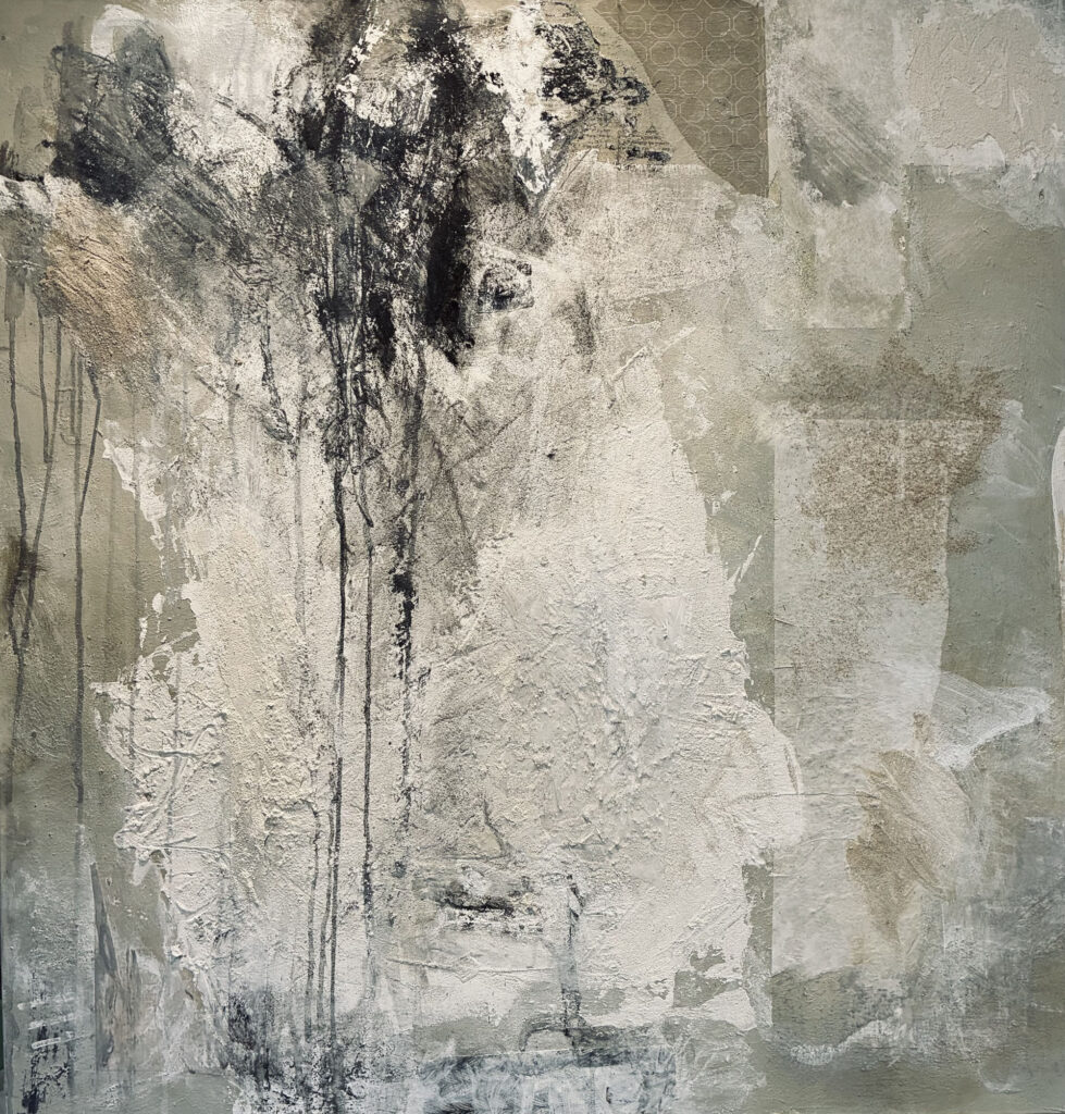 fatum 110 x 110 cm, Mischtechnik auf Leinwand 2026